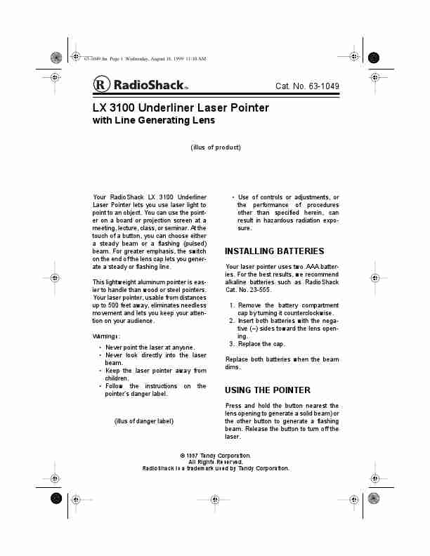 Radio Shack Laser Pointer LX-3100-page_pdf
